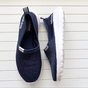 Adidas Women’s Dark Blue Running Shoes Slip On Memory Foam Size 7 Cloudfoam